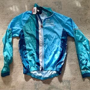 Hincapie Blue Cycling Wind Jacket Sz Small NWT